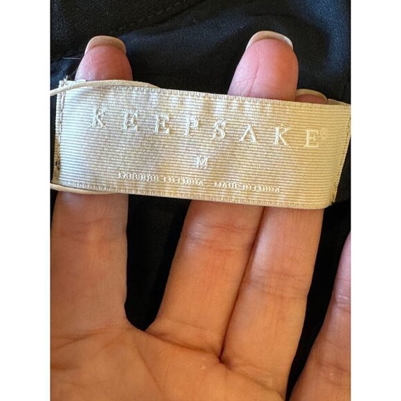 Keepsake Romper Women Medium Navy Blue Bell Sleeve Flashing Lights Playsuit NWT - Picture 8 of 12